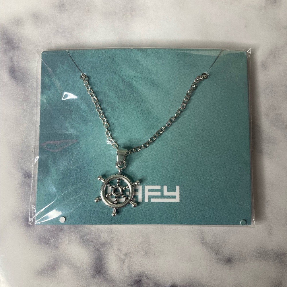 Effy Silver Ship Wheel Necklace - Picture 3 of 4